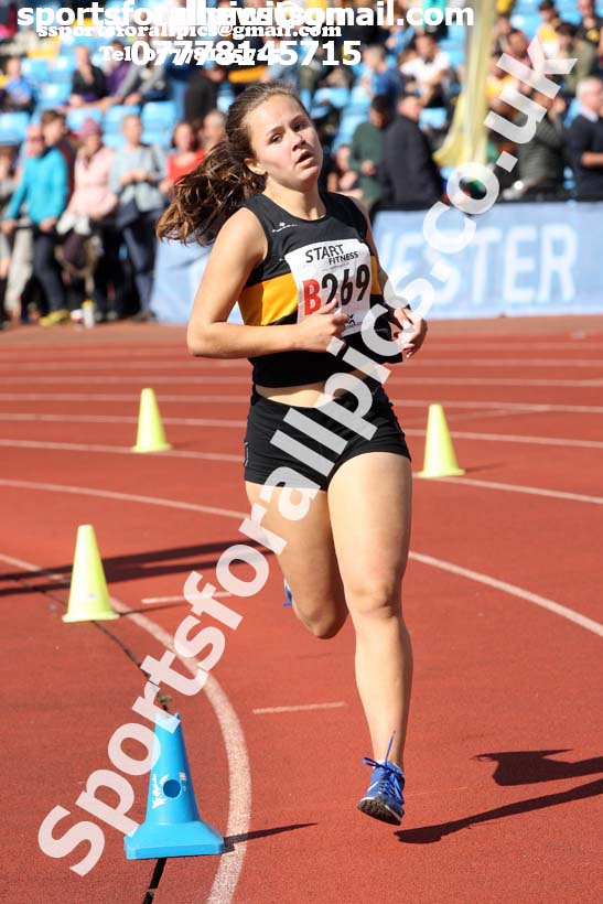 Womens under-17s  Northern 3 Stage Road Relay, SportsCity, Manchester. Photo: David T. Hewitson/Sports for All Pics